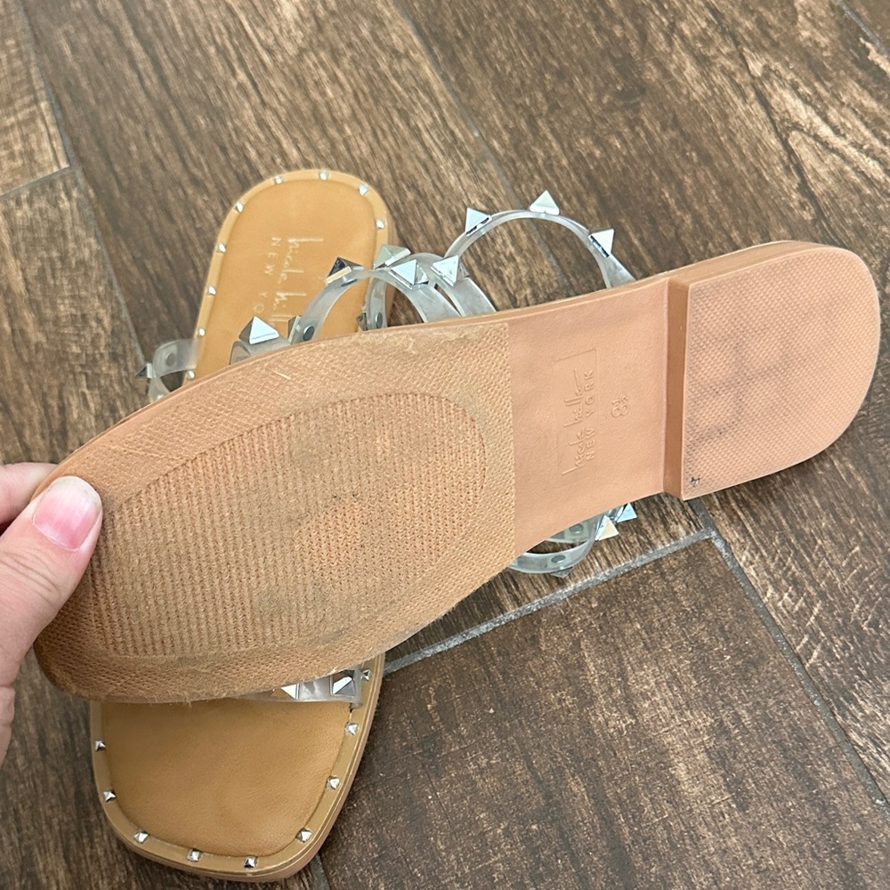 Clear Studded Sandals - Picture 3 of 3